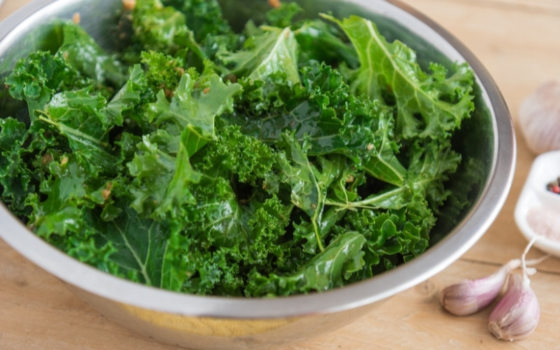 steamed kale